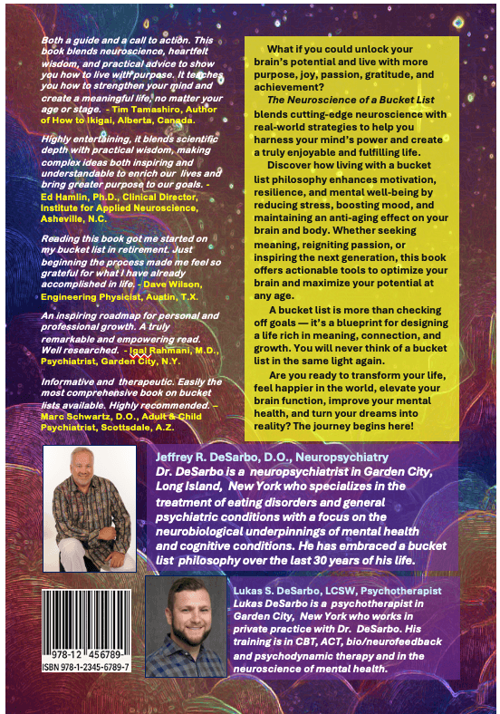 The Neuroscience of a Bucket List Back Cover